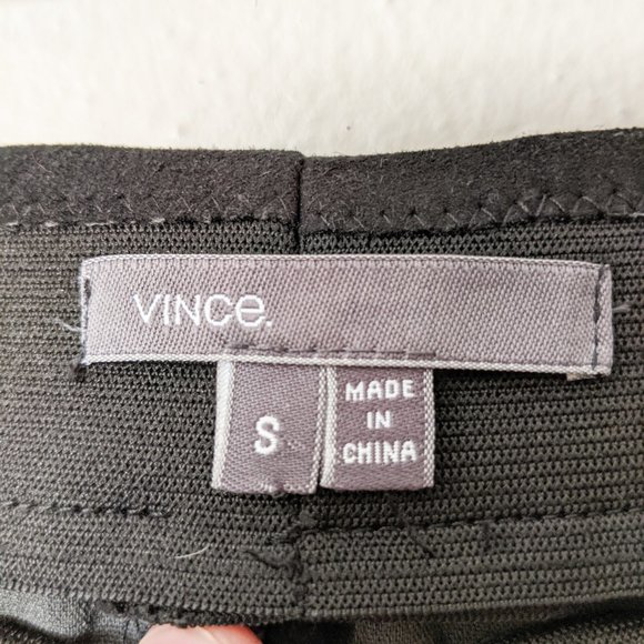 Vince Black Stretch Suede Skinny Leg Leggings - Size Small - Picture 5 of 10